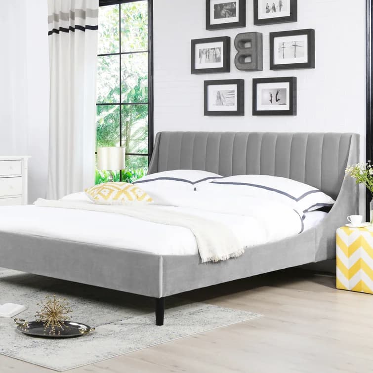 Helaina Wingback Bed thumbnail 4