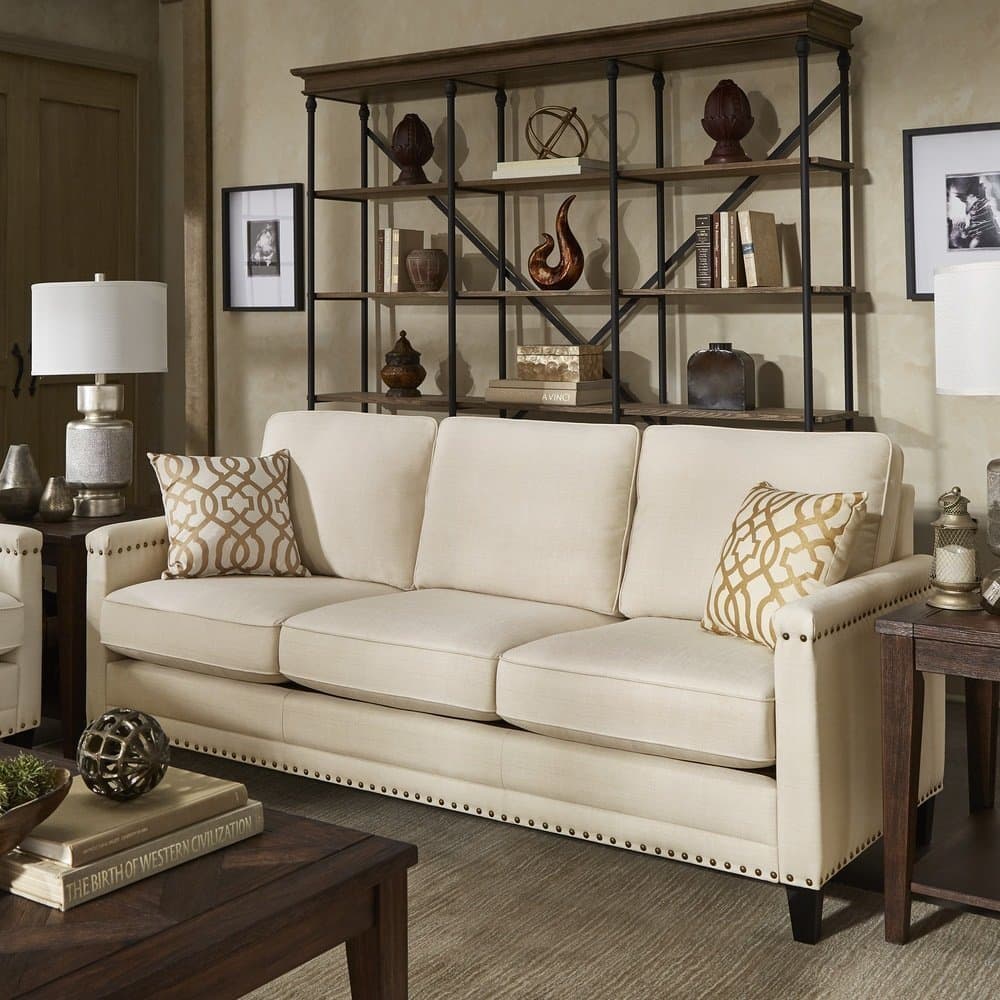 Hersfeld Ivory Fabric Sofa or Loveseat thumbnail 3