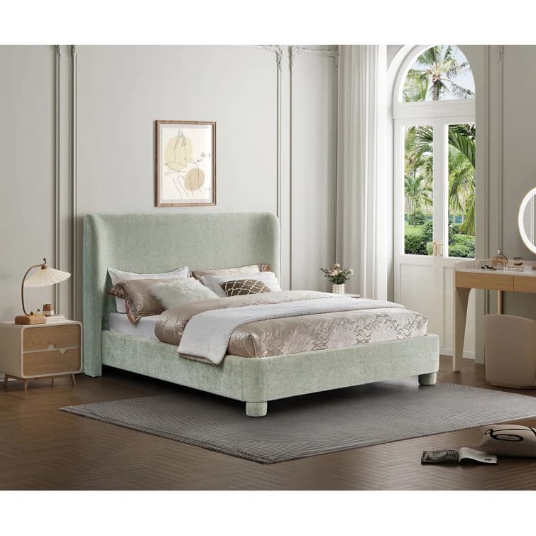 Hridhaan Raw Wingback Bed thumbnail 2