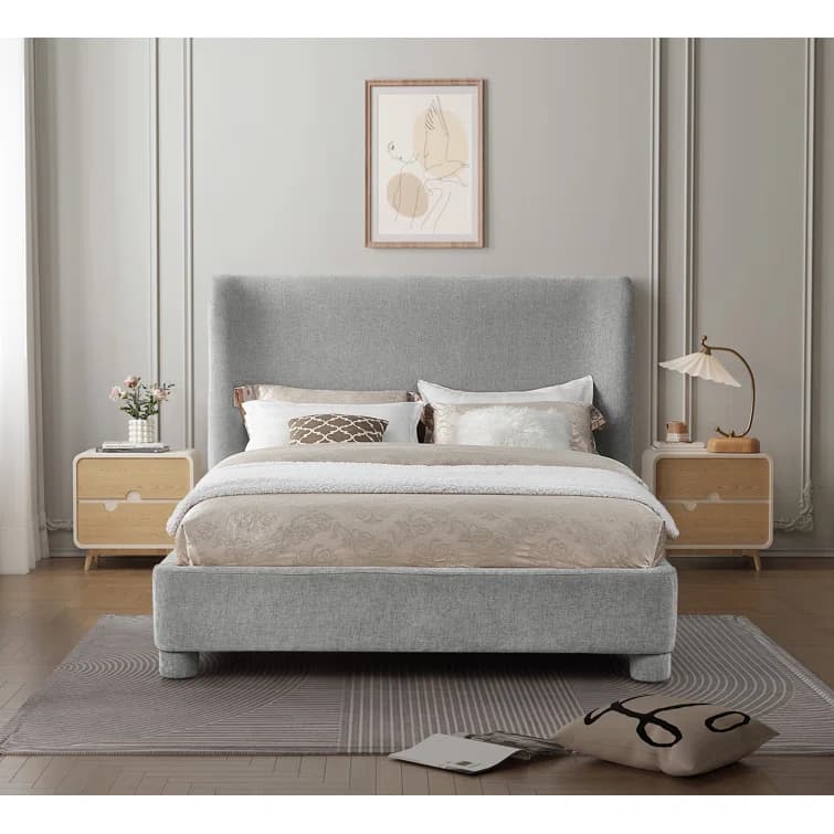 Hridhaan Raw Wingback Bed thumbnail 4