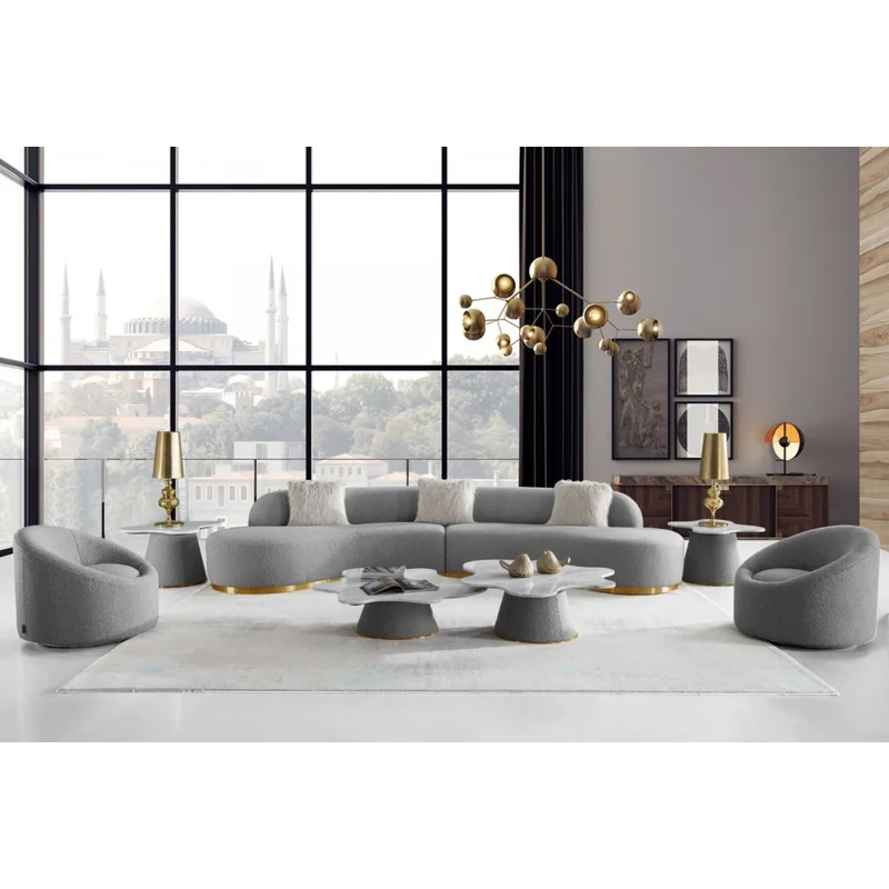 Hughes Symmetrical Sectional Sofa thumbnail 1