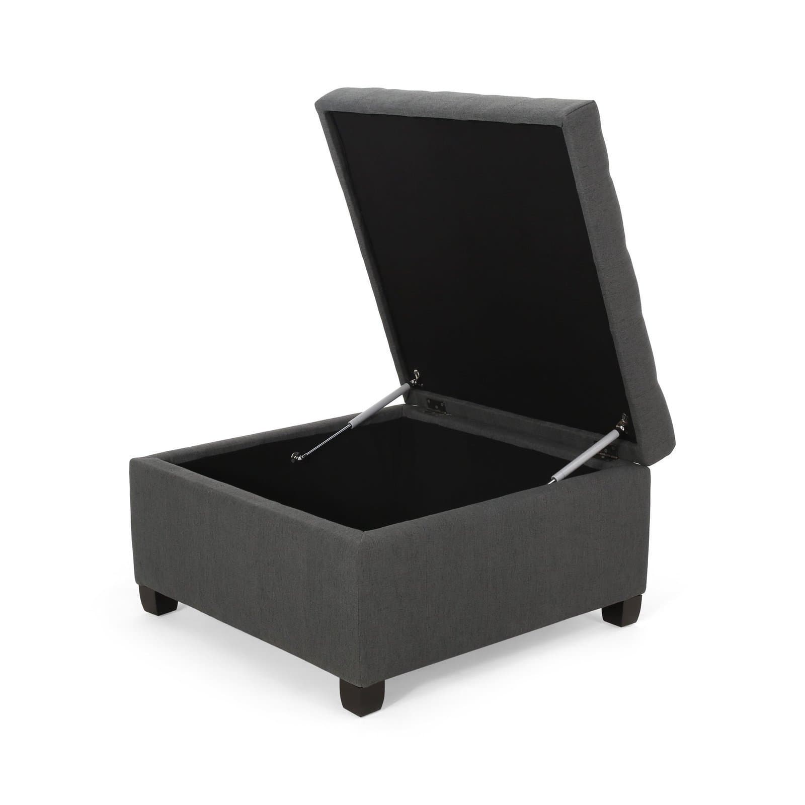 Isabella Tufted Storage Ottoman thumbnail 7