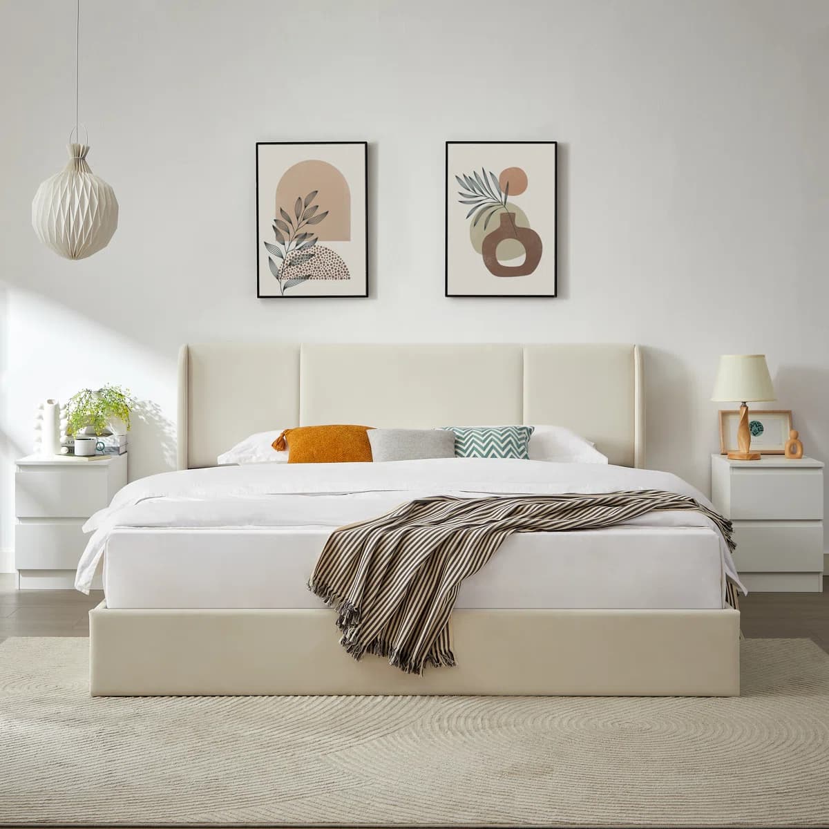 Juanetta Wingback Bed thumbnail 3