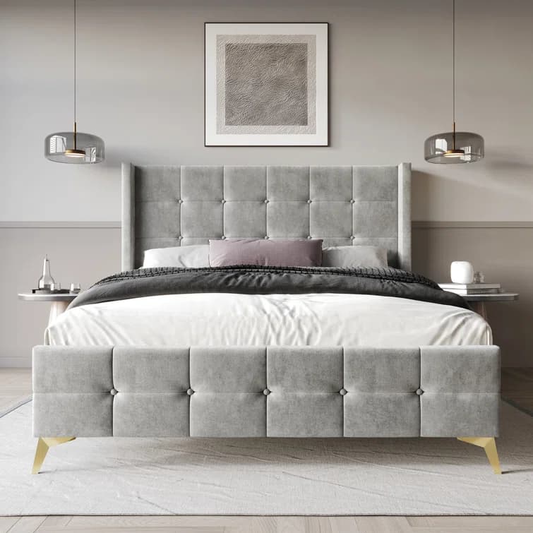 Karmane Wingback Bed thumbnail 2