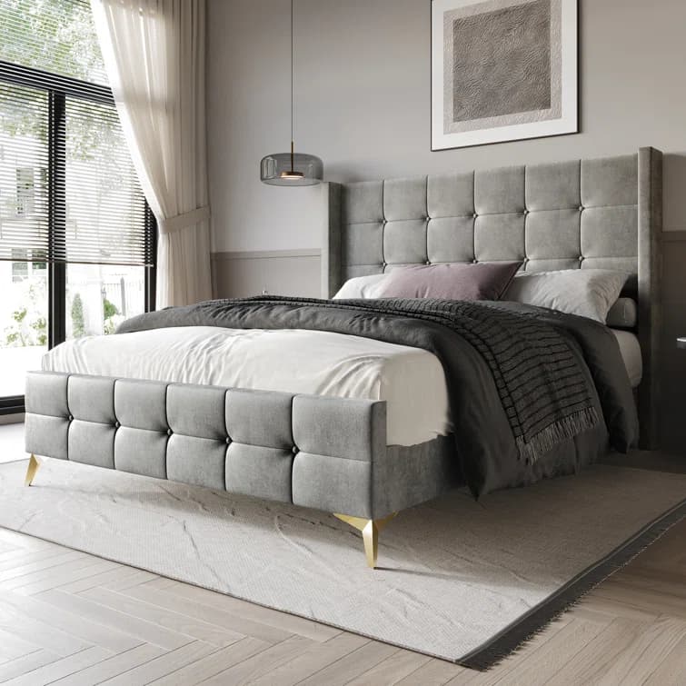 Karmane Wingback Bed thumbnail 3