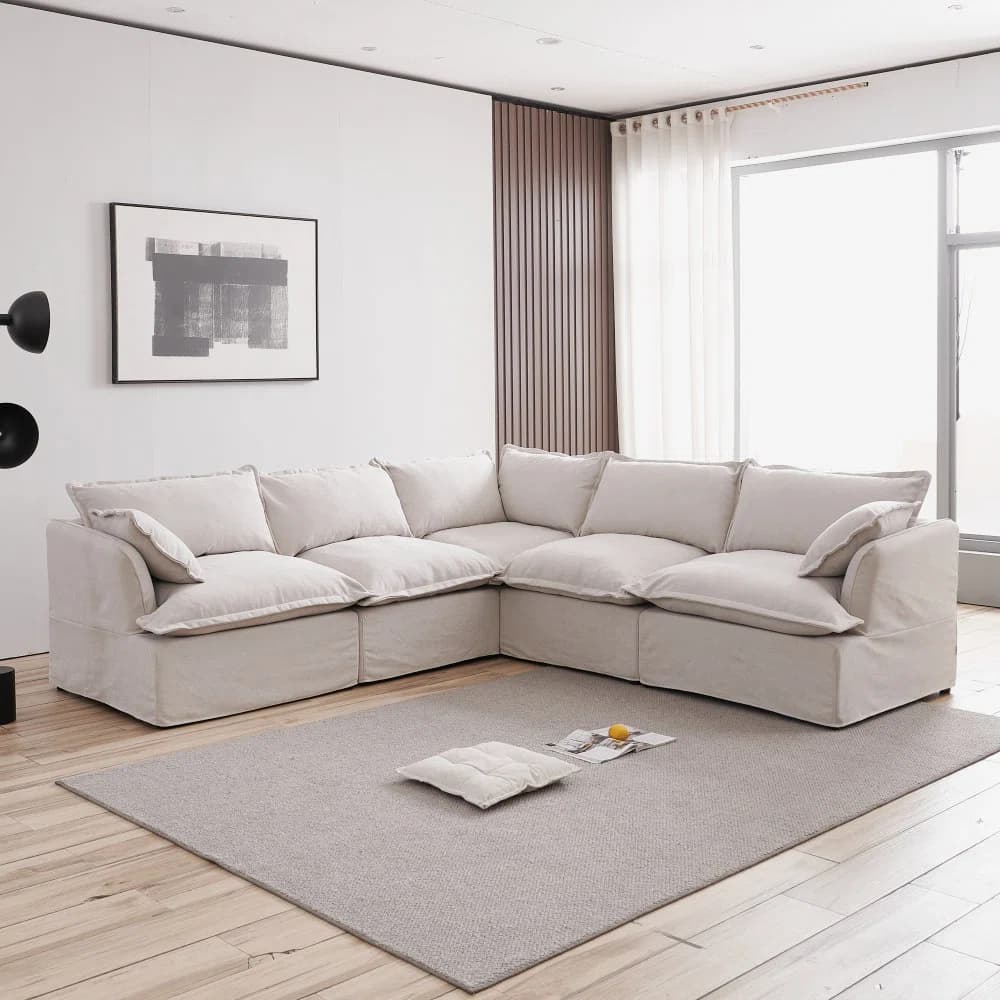 Kejon Fluffy Modular Sofa Chaise thumbnail 1