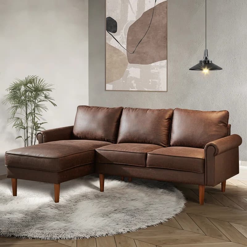 Kilis Foux leather Sectional Sofa thumbnail 2