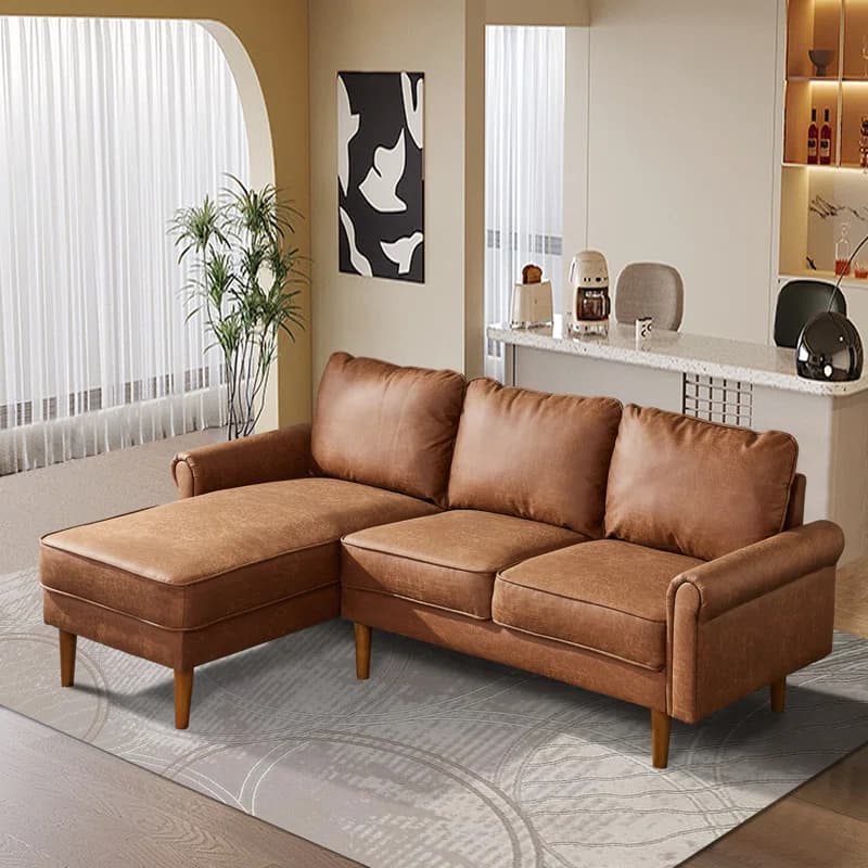 Kilis Foux leather Sectional Sofa thumbnail 3