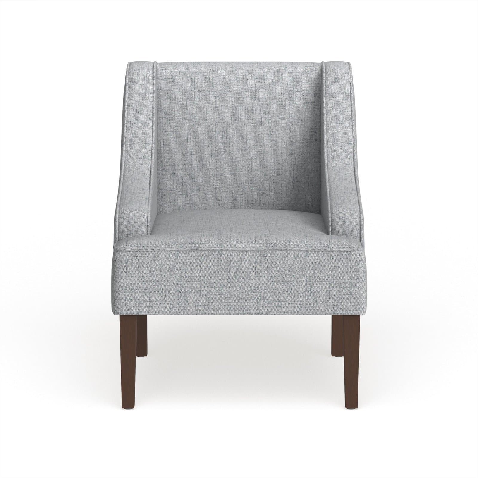 Light Grey Swoop Arm Accent Chair thumbnail 2