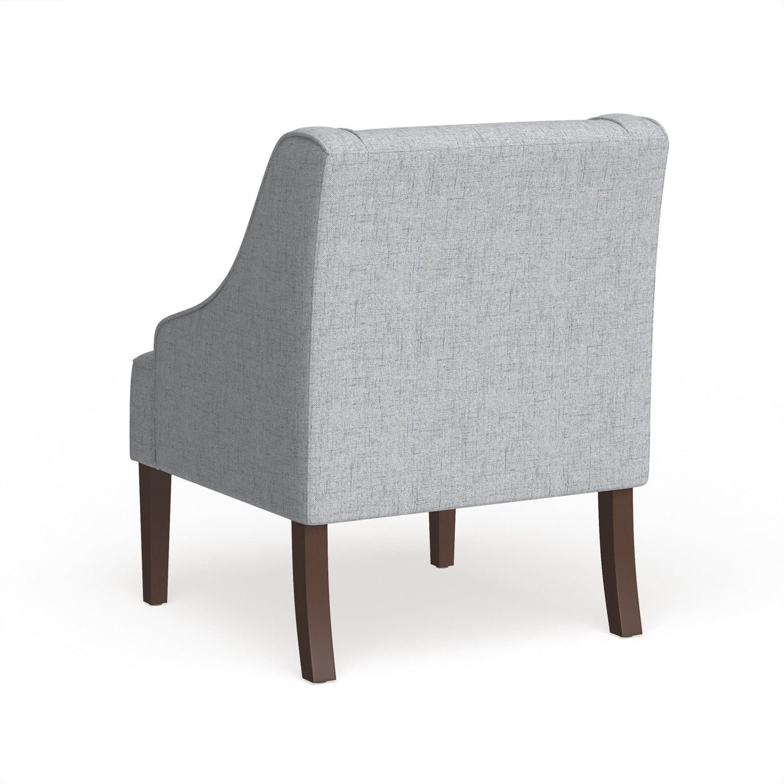 Light Grey Swoop Arm Accent Chair thumbnail 4