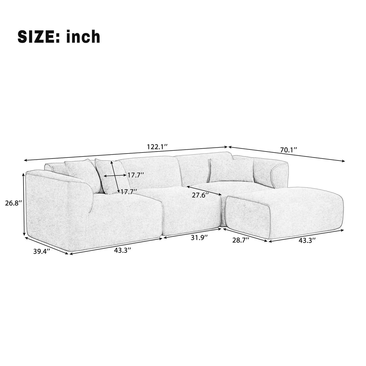 Luxurious Velvet 4-Seater Sofa thumbnail 2