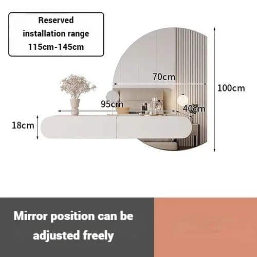 Lyndon Dressing Table with Mirror thumbnail 3