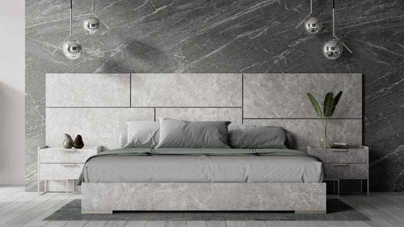 Marbella -Italian Modern Grey Bed thumbnail 1