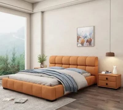 Master Bedroom Modern Fabric Bed thumbnail 3