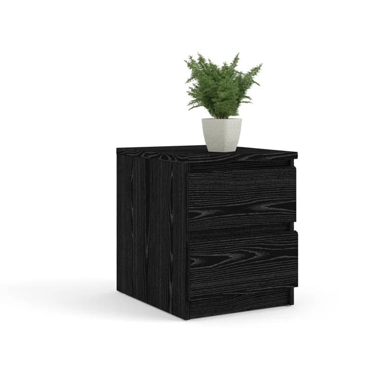 Mia Ash Black Nightstand thumbnail 1