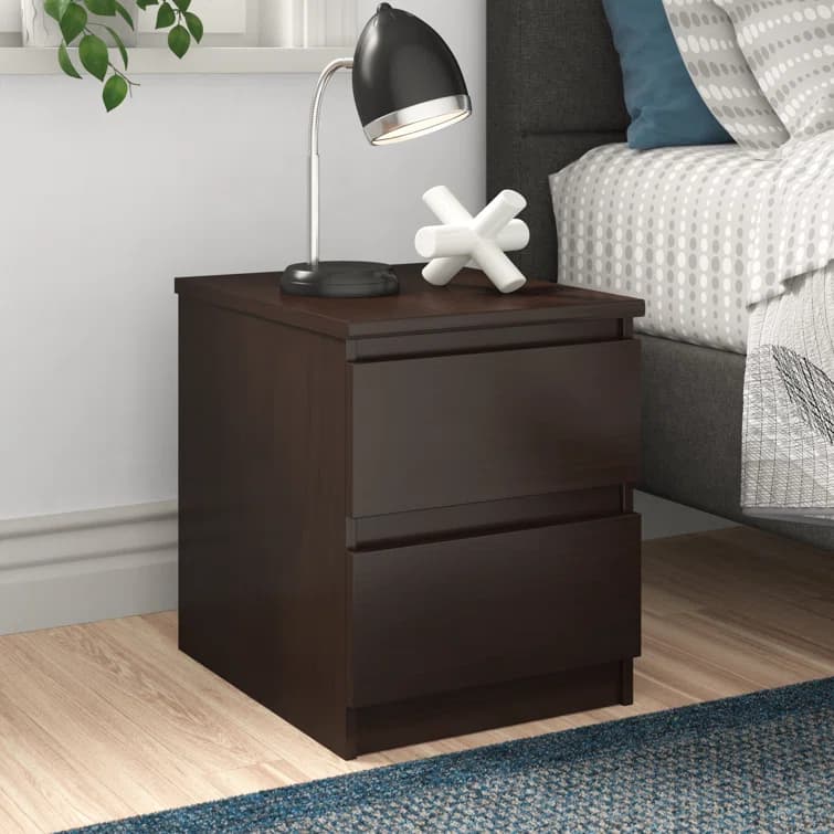Mia Ash Black Nightstand thumbnail 3