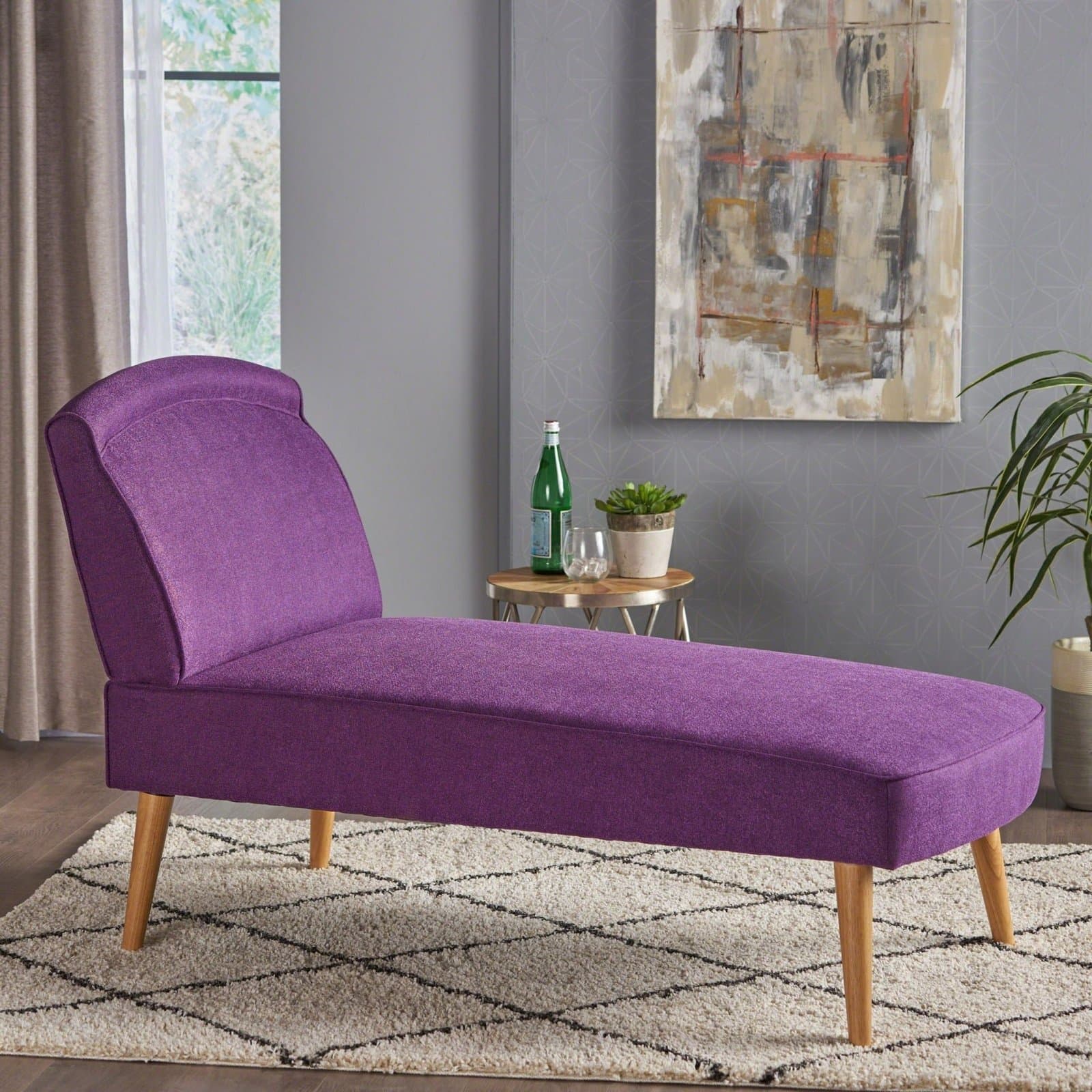 Mid Century Modern Fabric Chaise Lounge furniture product