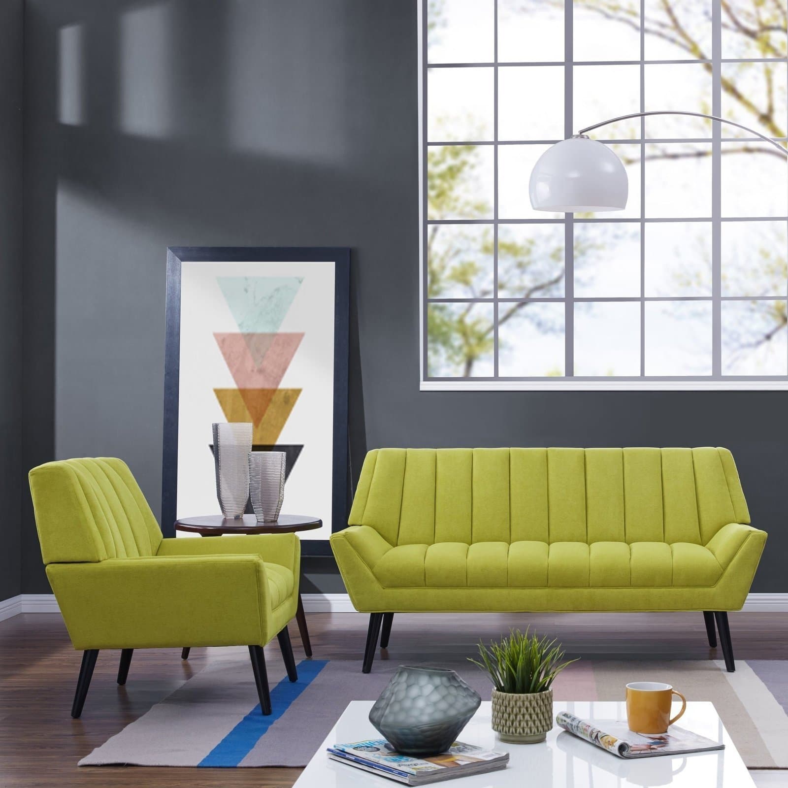 Mid-Century Modern Sofa and Arm Chair Set thumbnail 6