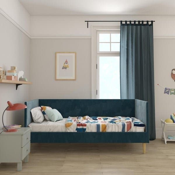 Mid Century Velvet Daybed thumbnail 3