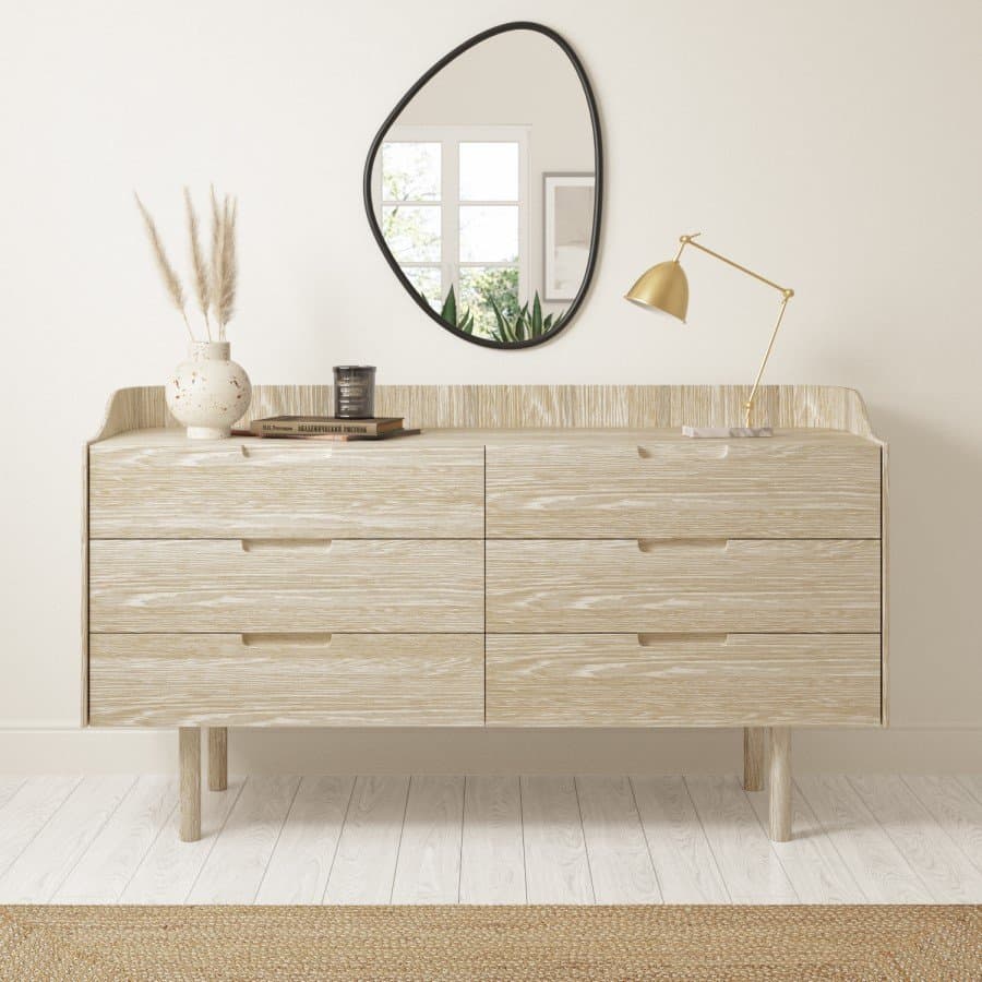 Mira 6-Drawer Modern Dresser thumbnail 1
