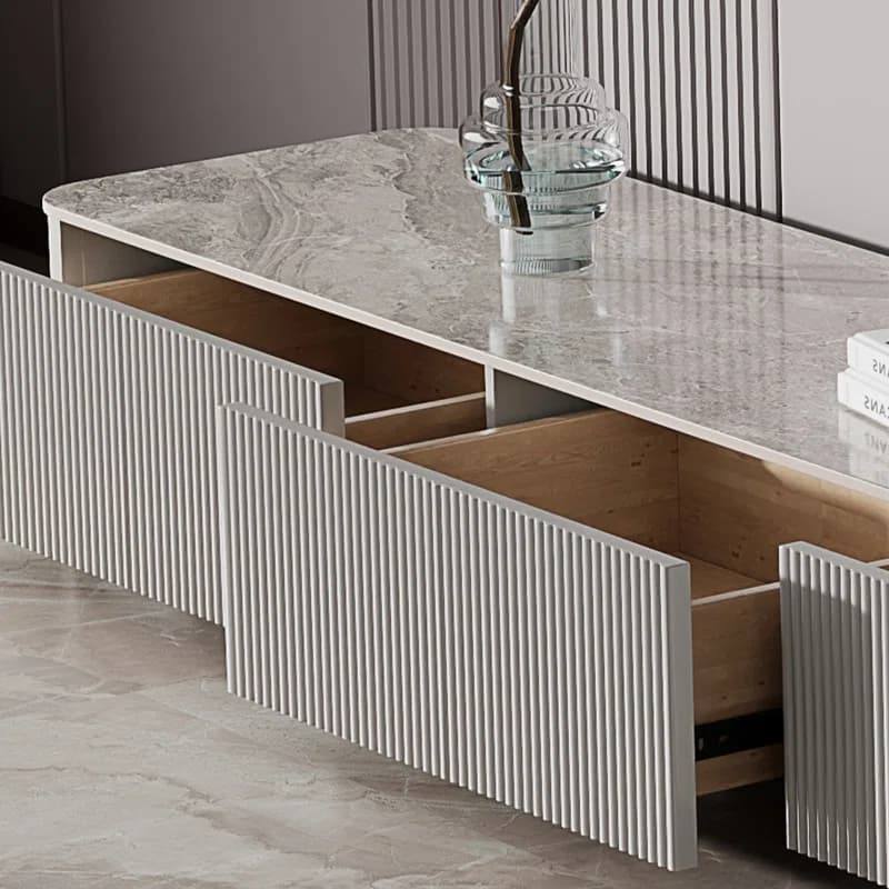 Modern acrylic top TV cabinet thumbnail 2