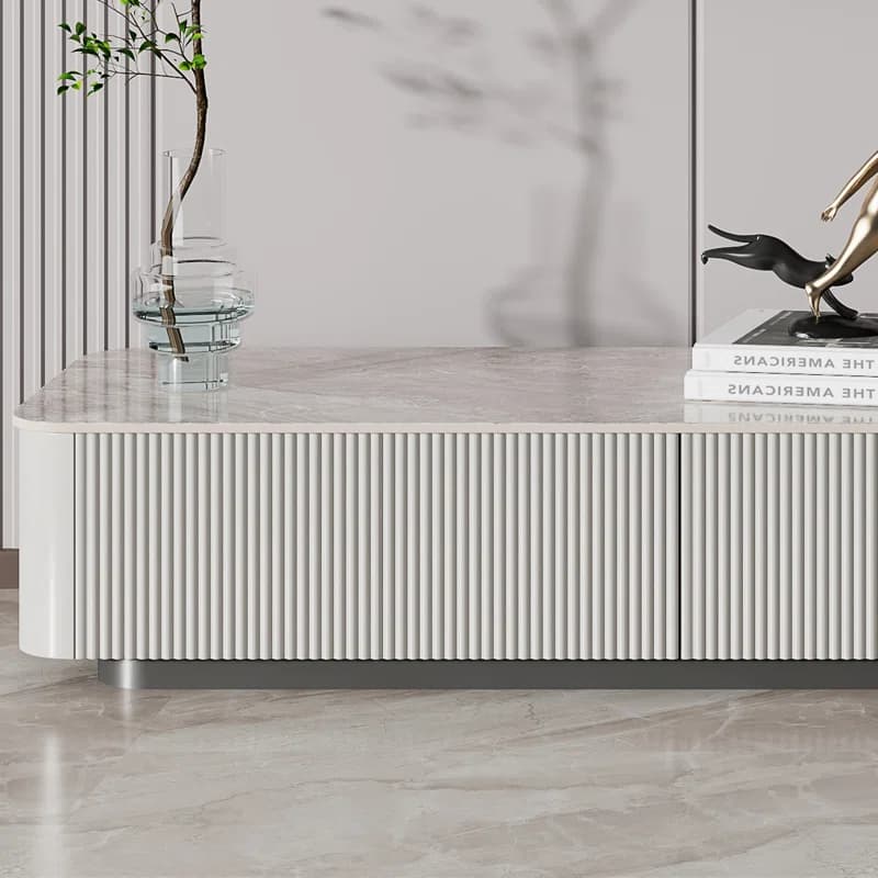 Modern acrylic top TV cabinet thumbnail 3