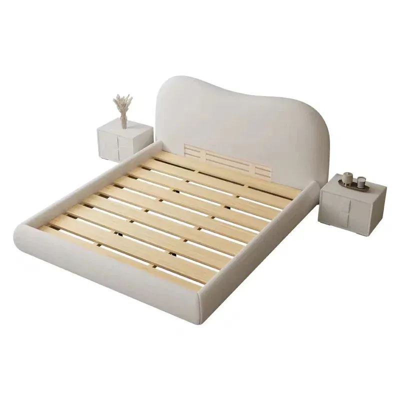 Modern Boucle Bed Frame thumbnail 4