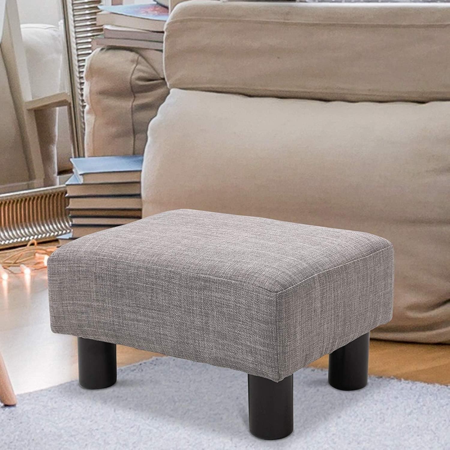 Modern Linen Footrest thumbnail 3