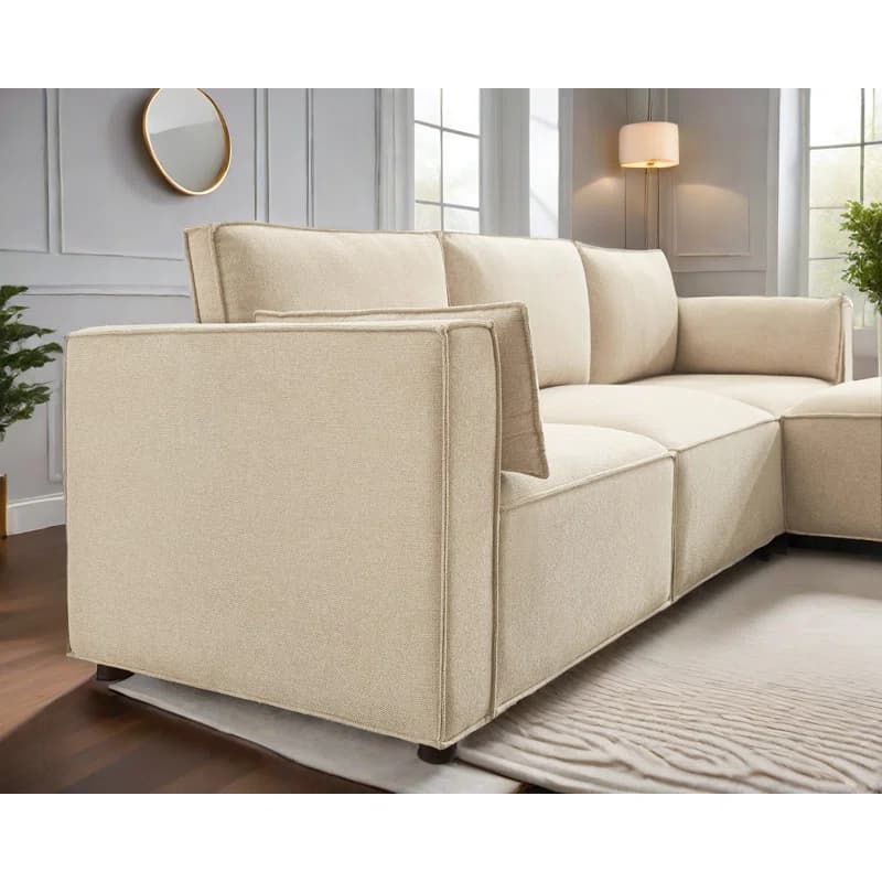 Modern Luxury Linen Modular Sofa thumbnail 3