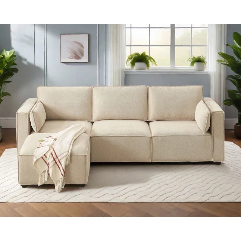 Modern Luxury Linen Modular Sofa thumbnail 1