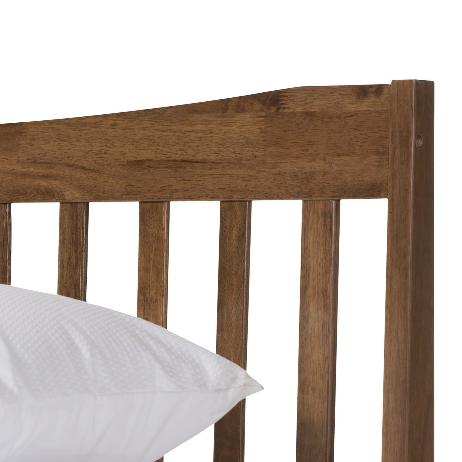 Modern Solid Walnut Platform Bed thumbnail 3