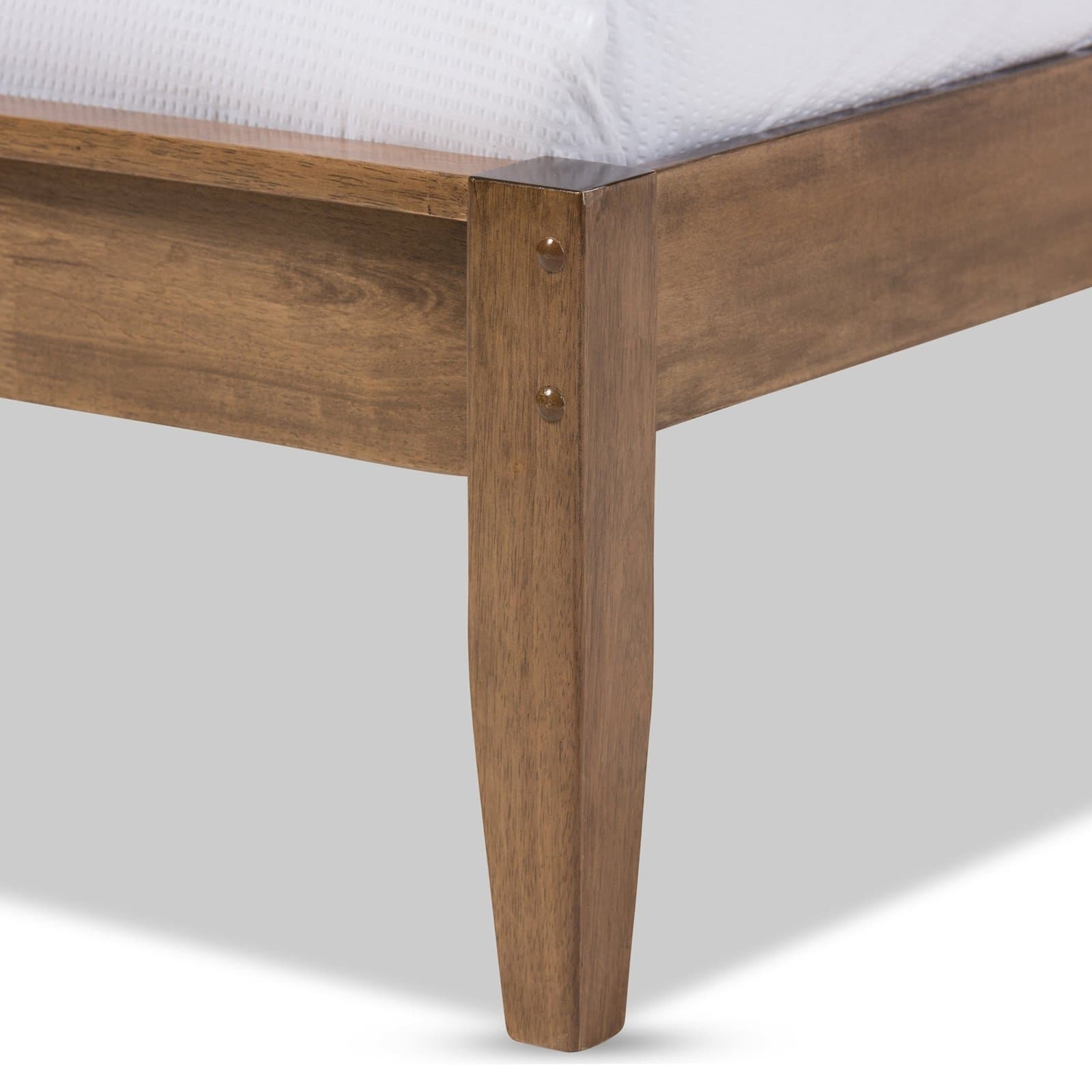 Modern Solid Walnut Platform Bed thumbnail 4