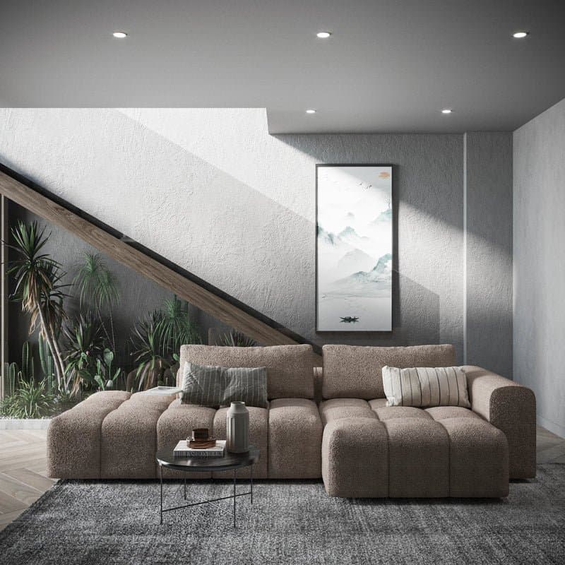 Modular L corner sofa Ottoman Comora thumbnail 4