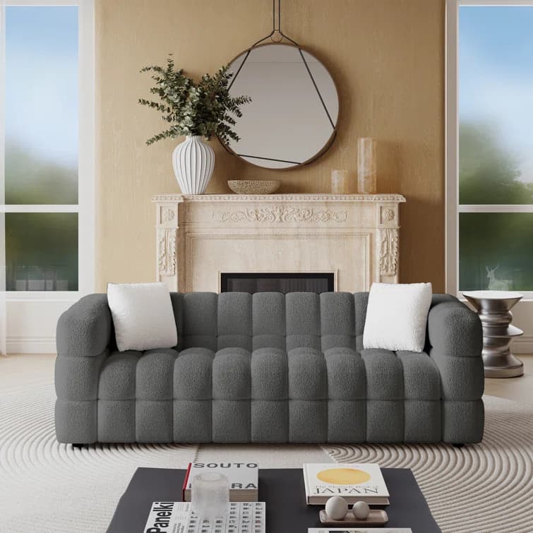 Monica 3 – Seater Boucle Sofa thumbnail 1