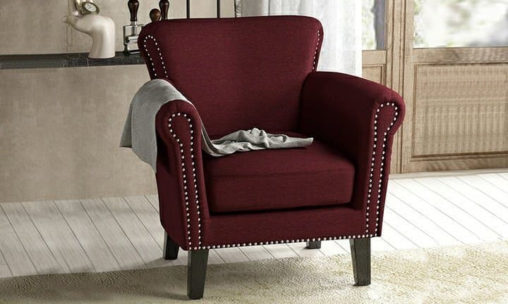 Nail-Head Trim Accent Arm Sofa Chair thumbnail 1