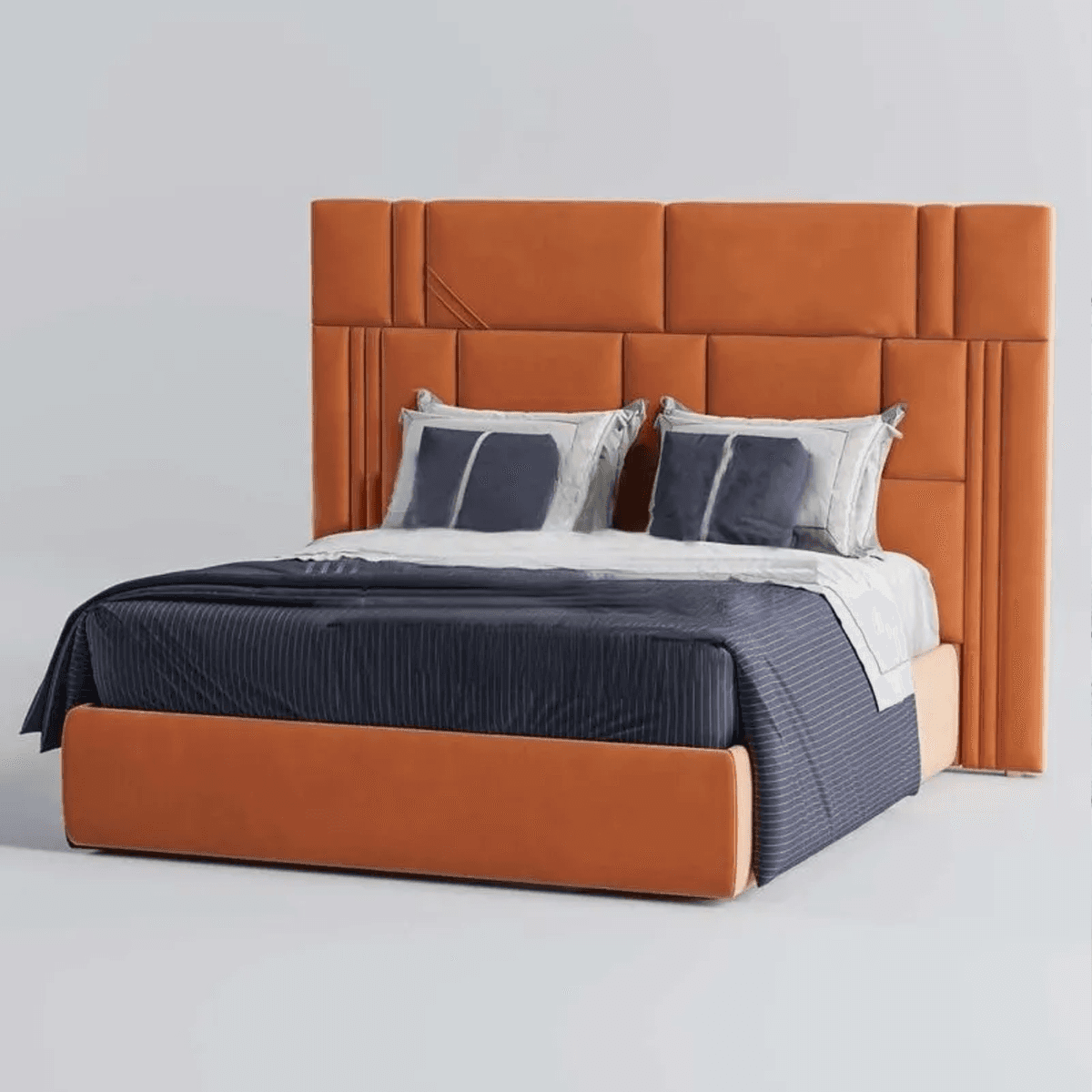 Nordic Style Modern Bedroom Fabric Bed main product image