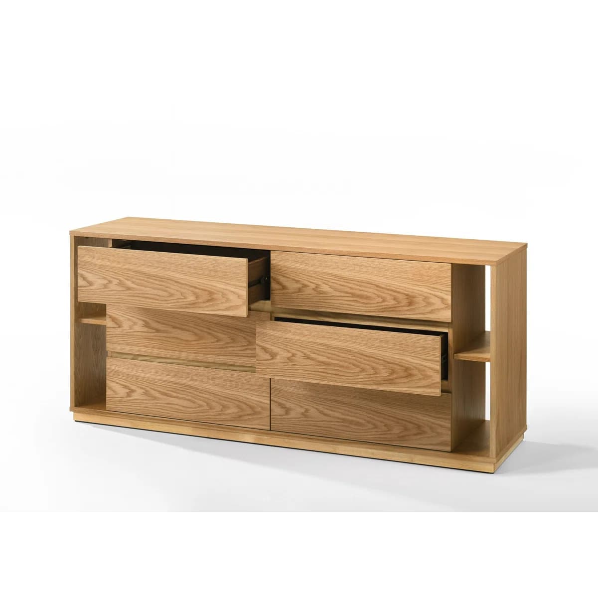 Oak Wood Luxury Bedroom Set thumbnail 2