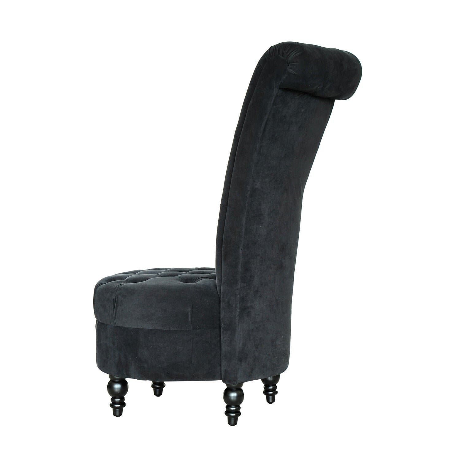 Orchid High Back Tufted Accent Chair thumbnail 4