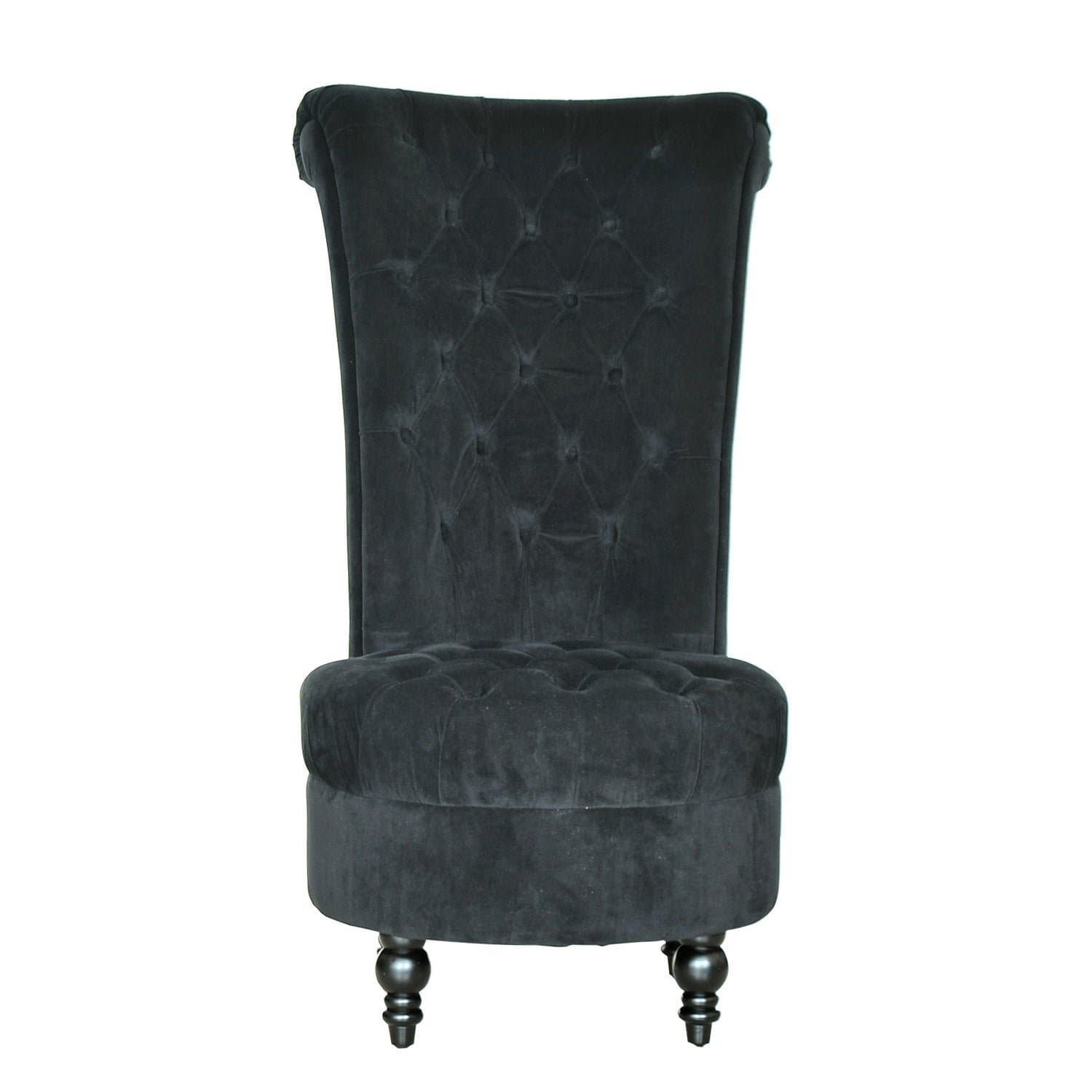 Orchid High Back Tufted Accent Chair thumbnail 1