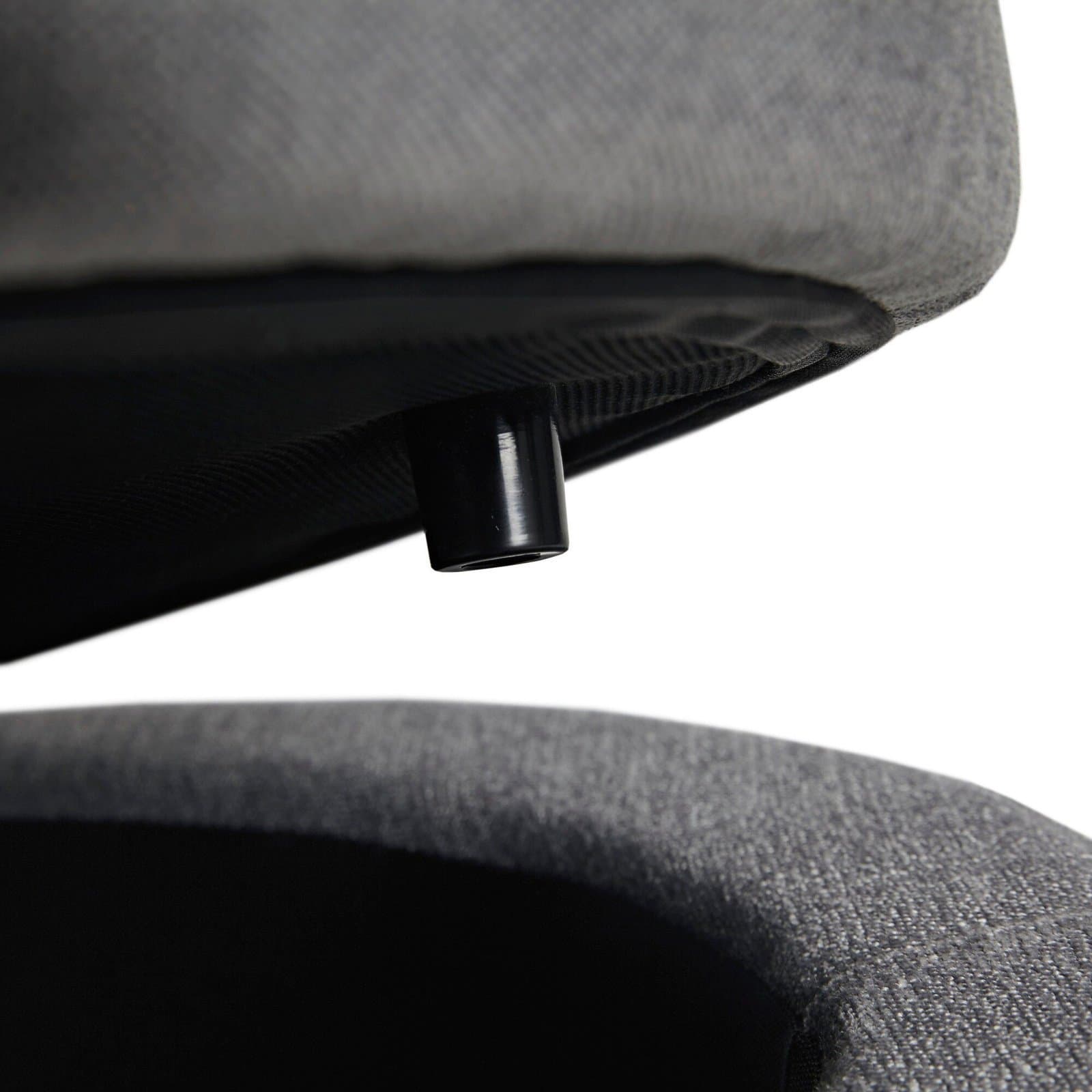 Oval Shape Grey Storage Ottoman thumbnail 4