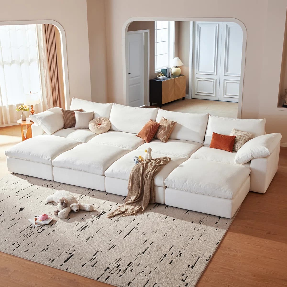 Oversized Cloud Sectional 4-Seat Sofa thumbnail 2