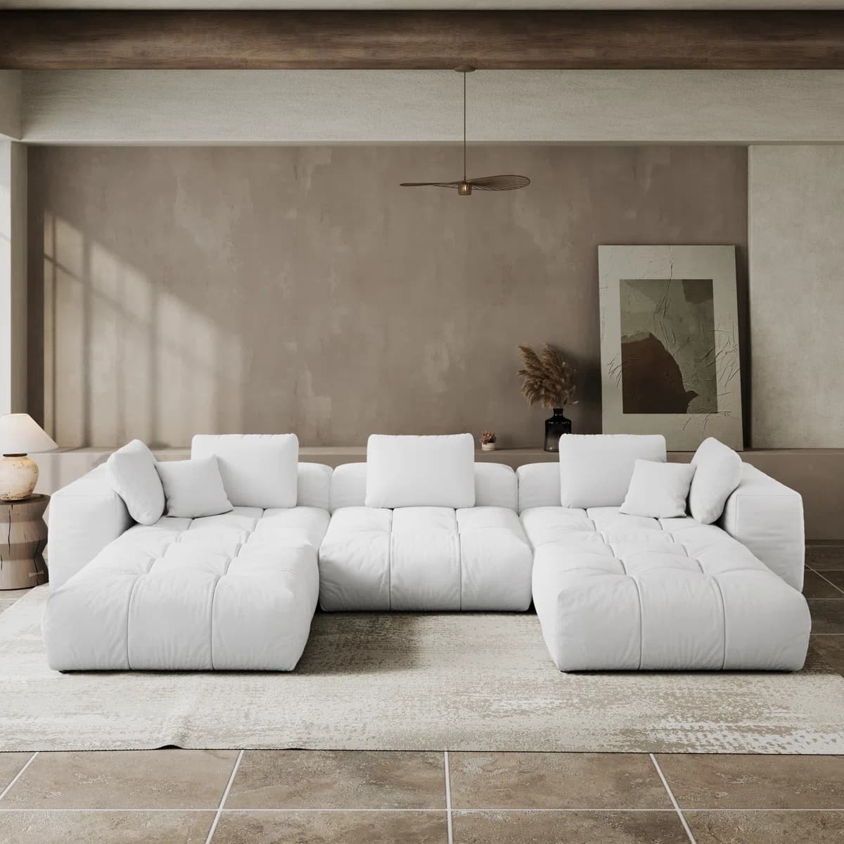Oversized Modular Sectional Sofa Couch thumbnail 1