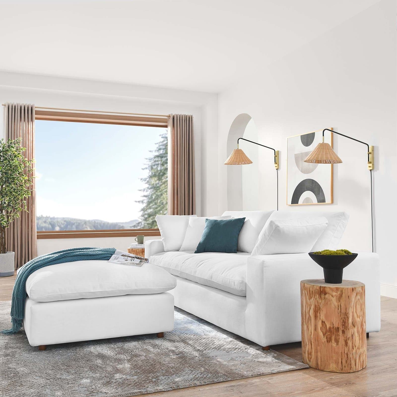 Overstuffed Sectional Sofa thumbnail 4
