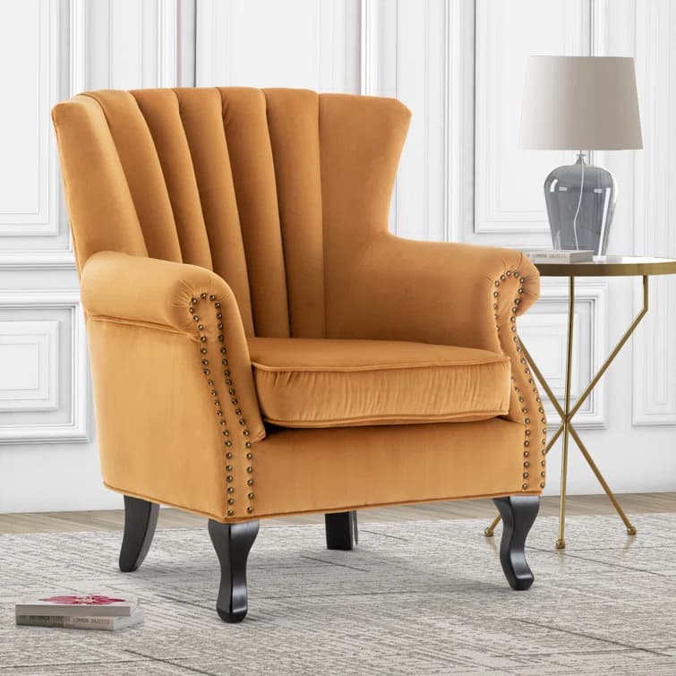 Plush Velvet Accent Chair thumbnail 3