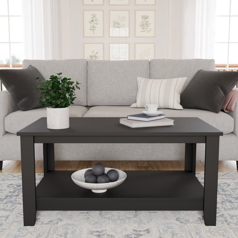 Ply Wood Coffee Table with Storage thumbnail 2