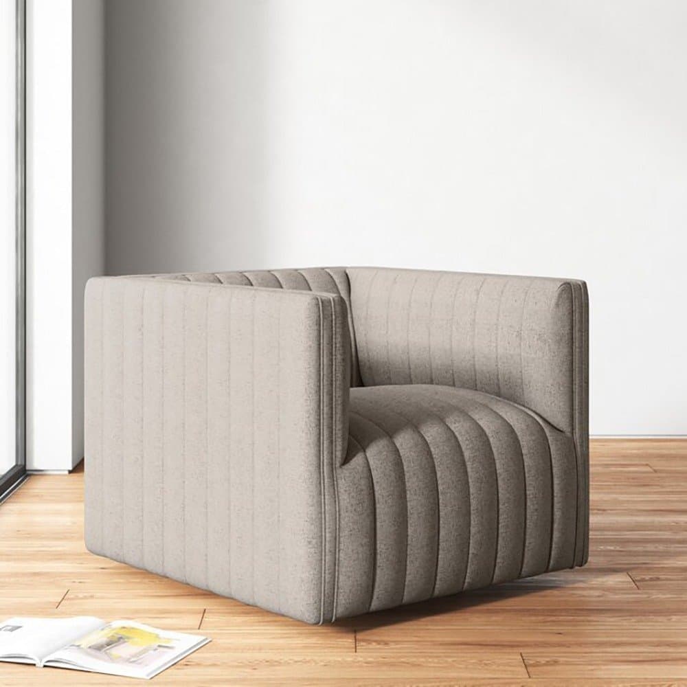 Premium Channel Tufted Armchair thumbnail 1