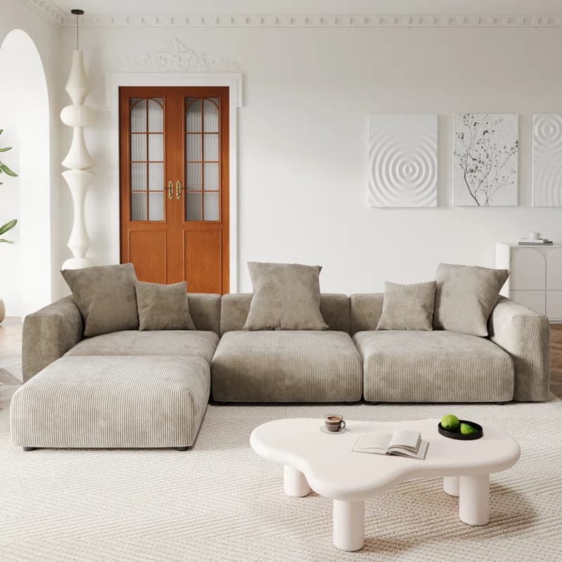 Raghnaid Corduroy Sectional thumbnail 2