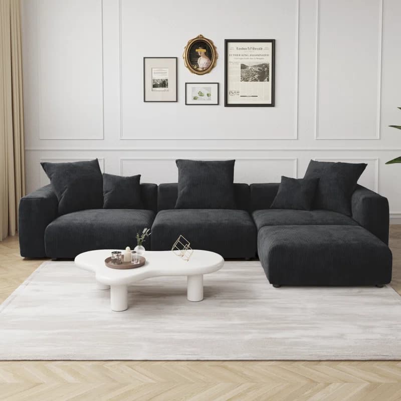 Raghnaid Corduroy Sectional thumbnail 5