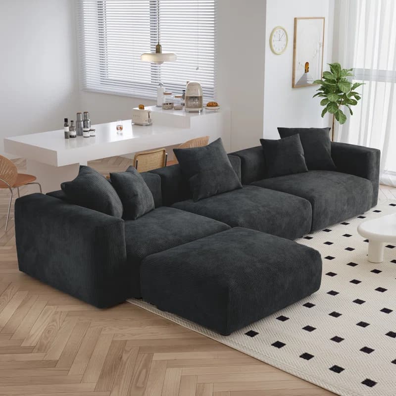 Raghnaid Corduroy Sectional thumbnail 6