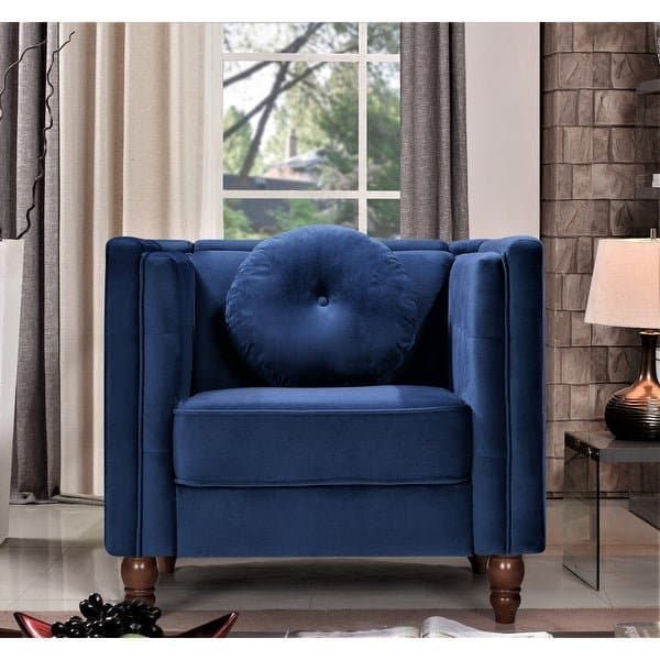 Roberta Velvet Elegant Armchair thumbnail 1